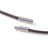 Waxed Polyester Cord Necklace Making MAK-I011-05-B-03-2