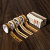 4 Rolls Retro Zipper Decorative Paper Tapes STIC-C008-01D-1