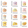 60Pcs 12 Styles Cartoon Opaque Resin Cabochons CRES-CJ0001-63-2