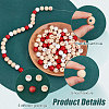 120Pcs 5 Colors Wood European Beads WOOD-FG0001-49-4