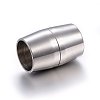 Tarnish Resistant 304 Stainless Steel Magnetic Clasps with Glue-in Ends LS-STAS-E440-55P-1