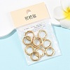 SHEGRACE Brass Spring Gate Rings XGR0009G-10G-6