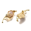 Leaf Brass Brooches for Women JEWB-N001-17G-2