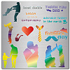 Father's Day Stainless Steel Cutting Dies Stencils DIY-WH0238-173-1