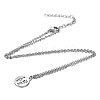 Non-Tarnish 201 Stainless Steel Pendants Necklaces NJEW-S063-TN450-1-2