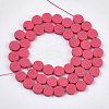 Spray Painted Non-magnetic Synthetic Hematite Beads Strands G-T116-24-12-2