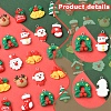 48Pcs 12 Styles Christmas Theme Opaque Resin Pendants RESI-FS0001-73-3