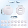 800Pcs Opaque Plastic Beads KY-SP0001-47A-2
