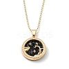 Alloy Rhinestone Pendant Necklaces NJEW-H306-A06-G-1
