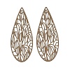 Spray Painted 430 Stainless Steel Pendants STAS-H236-01B-1