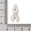 Breast Cancer Pink Awareness Ribbon Theme Alloy Enamel Pendants ENAM-C026-01A-S-3