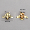 12Pcs Alloy Bees Lapel Pin JEWB-CA0001-36AG-2