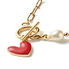 Glass Pearl Beaded Necklaces X1-NJEW-TA00004-2