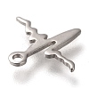 Non-Tarnish 304 Stainless Steel Pendants STAS-P266-09P-3