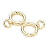 Rack Plating Brass Spring O Ring Clasps with Swivel Ring KK-CBAB1AF-09G-2