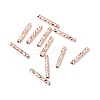 Rack Plating Brass Straight Tube Beads KK-WH0061-03A-RG-1