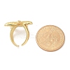Brass Cuff Finger Rings for Women RJEW-U033-09G-02-5