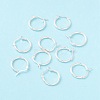 925 Sterling Silver Hoop Earrings STER-P047-13B-S-1