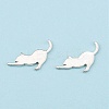 Alloy Kitten Cabochons LS-PALLOY-WH0072-73E-S-1