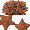 90Pcs 9 Styles Star Rust Iron Big Pendants IFIN-GF0001-12-5