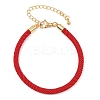 4.5MM Round Nylon Milan Cord Bracelet Making BJEW-I245-01G-34-1
