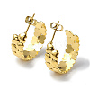 Ion Plating(IP) 304 Stainless Steel Heart Wrap Stud Earrings EJEW-I284-01G-1