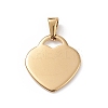 PVD Vacuum Plating 304 Stainless Steel Pendants STAS-G284-19G-1