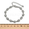 304 Stainless Steel Link Chain Bracelets for Women BJEW-Z143-07P-5