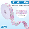 1Roll Single Face Printed Polyester Satin Ribbon SRIB-CY0001-47C-2