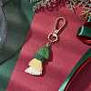 Christmas Theme Christmas Tree Polyester Cotton Tassel Pendant Decorations HJEW-JM02168-2
