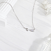 1Pc Alloy Resin Flower Pendant Necklaces for Women NJEW-LP0002-86P-3