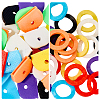 64Pcs 2 Styles PVC Plastic Nonslip Waterproof Reusable Key Sleeve AJEW-SP0002-73-7