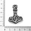 Viking 304 Stainless Steel Pendants STAS-N105-04F-AS-3