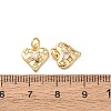 Brass Micro Pave Cubic Zirconia Pendants KK-D019-04G-3