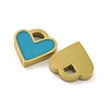 316 Surgical Stainless Steel Enamel Charms STAS-M073-37A-01G-2