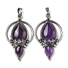 Natural Amethyst Pendants G-F766-04AS-04-1