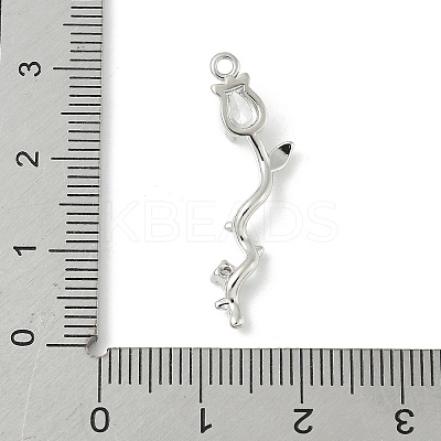 Brass Micro Pave Cubic Zirconia Pendants KK-M326-13D-P-1