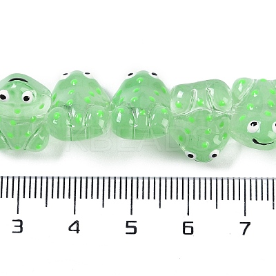 Transparent Glass Enamel Beads Strands GLAA-B021-05B-1