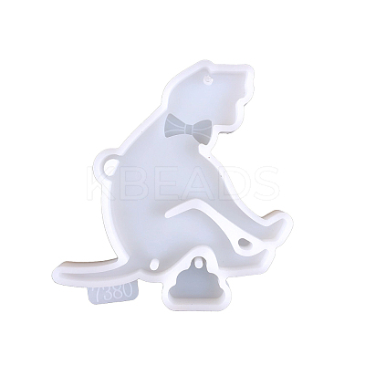 DIY Christmas Theme Pendant Food Grade Silicone Molds XMAS-PW0001-013B-1