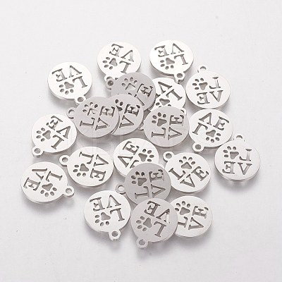 Non-Tarnish 201 Stainless Steel Charms LS-STAS-Q201-T057-1