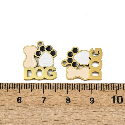 304 Stainless Steel Enamel Pendants STAS-L302-24G-01-1