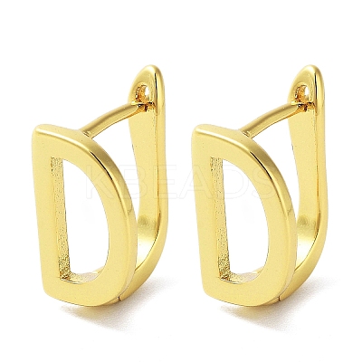 Brass Letter Stud Earrings for Women EJEW-A038-01D-G-1