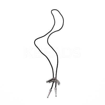 Gun Shape Laria Necklace for Men Women NJEW-WH0011-10AS-1