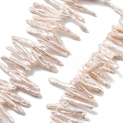 Natural Baroque Keshi Pearl Beads Strands PEAR-P064-02D-02B-1