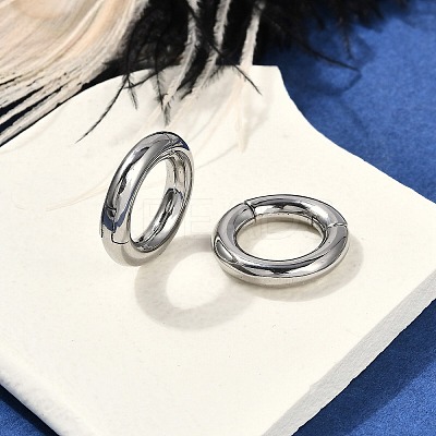 Round Ring 316 Surgical Stainless Steel Hoop Nose Rings EJEW-G416-19D-AS-1