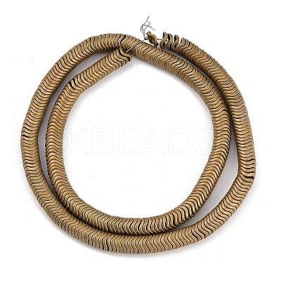 Electroplated Synthetic Non-magnetic Hematite Beads Strands G-H020-M01-27-1