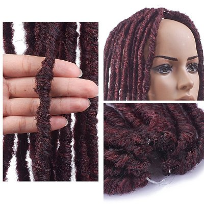 Curly Faux Locs Crochet Hair LS-OHAR-G005-12A-1