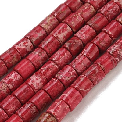 Natural Imperial Jasper Beads Strands G-P460-06H-1