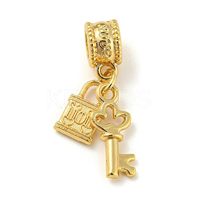 Tibetan Style Alloy European Dangle Charms PALLOY-F199-21G-1
