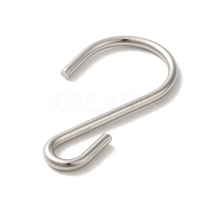 Non-Tarnish 304 Stainless Steel S-Hook Clasp STAS-C085-03L-P-1